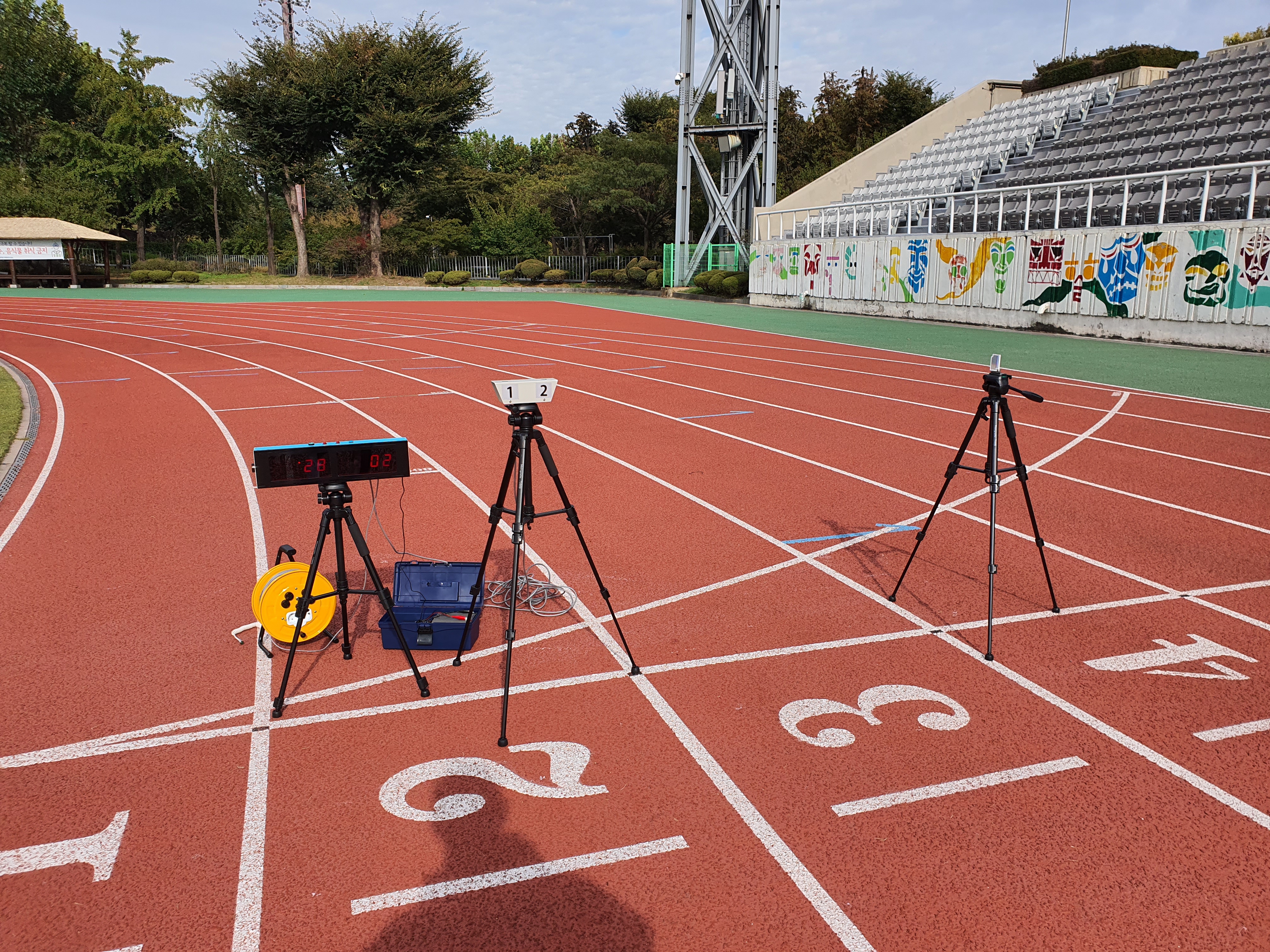 100M(50M)달리기 기록 측정기 2인